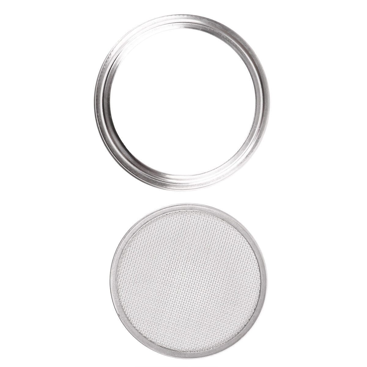 BMBY-Stainless Steel Sprouting Lids for Wide Mouth Mason Jars - Strainer Lid for Canning Jars and Seed Sprouting Screen