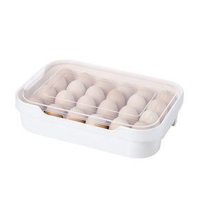 Breathable Egg Box Dumpling Box Refrigerator Finishing Fresh-keeping Box Frozen Dumpling Multilayer Egg Storage Box Drawer Type