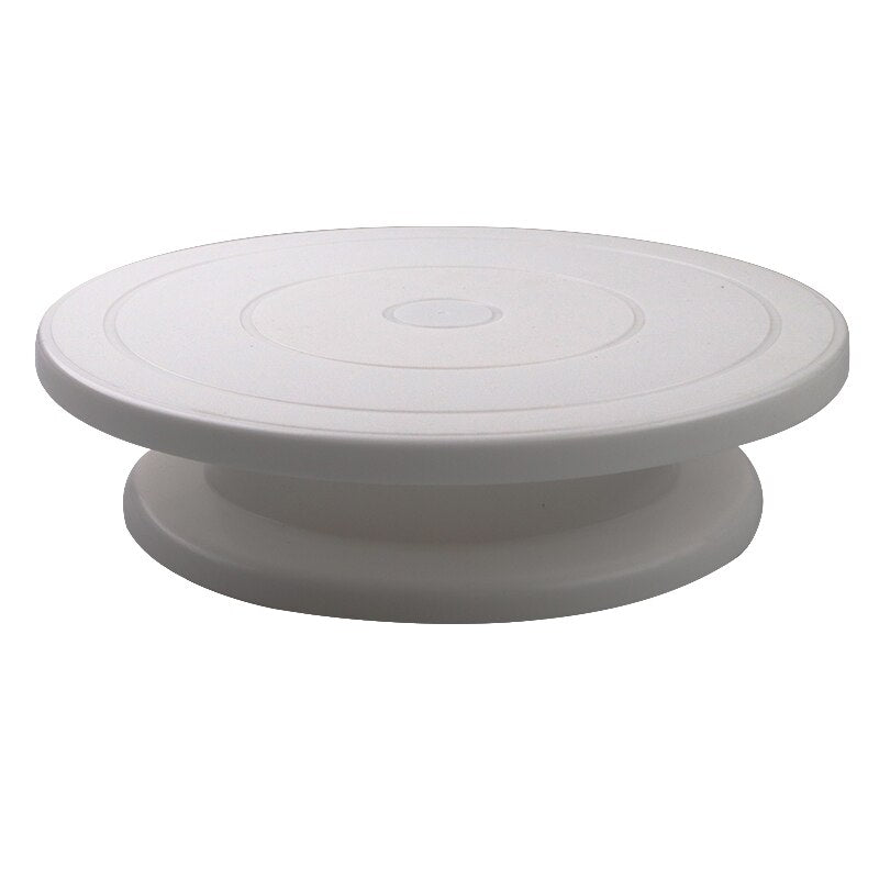 Home Plastic Cake Plate Turntable Rotating Anti-skid Round Cake Stand Cake Decorating Rotary Table Kitchen DIY Pan Baking Tool