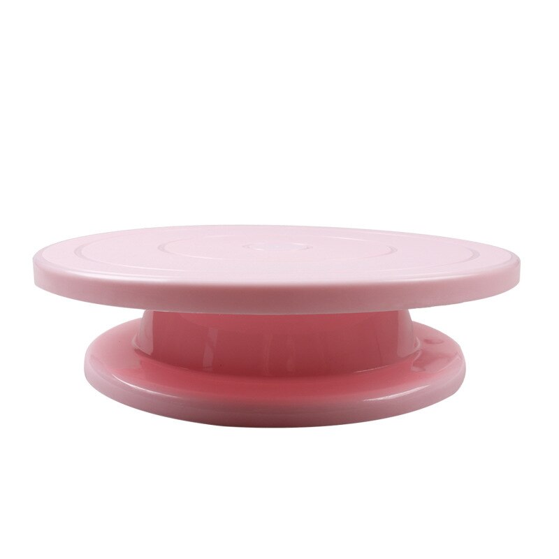 Home Plastic Cake Plate Turntable Rotating Anti-skid Round Cake Stand Cake Decorating Rotary Table Kitchen DIY Pan Baking Tool