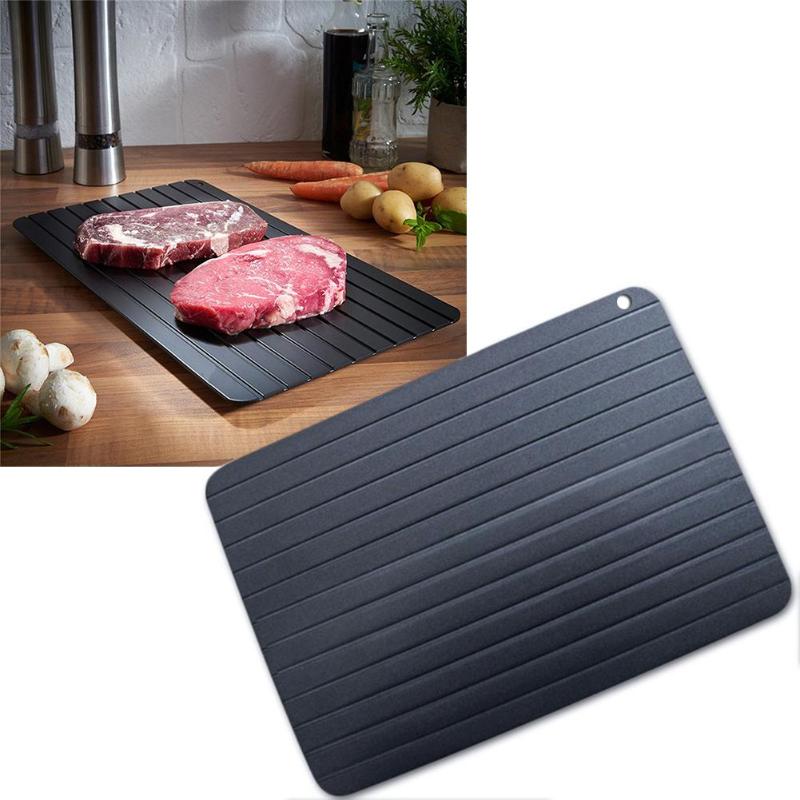 Home Portable 1pc Fast Defrost Tray Fast Thaw Frozen Meat Fish Sea Food Quick Defrosting Plate Board Tray Kitchen Gadget Tool