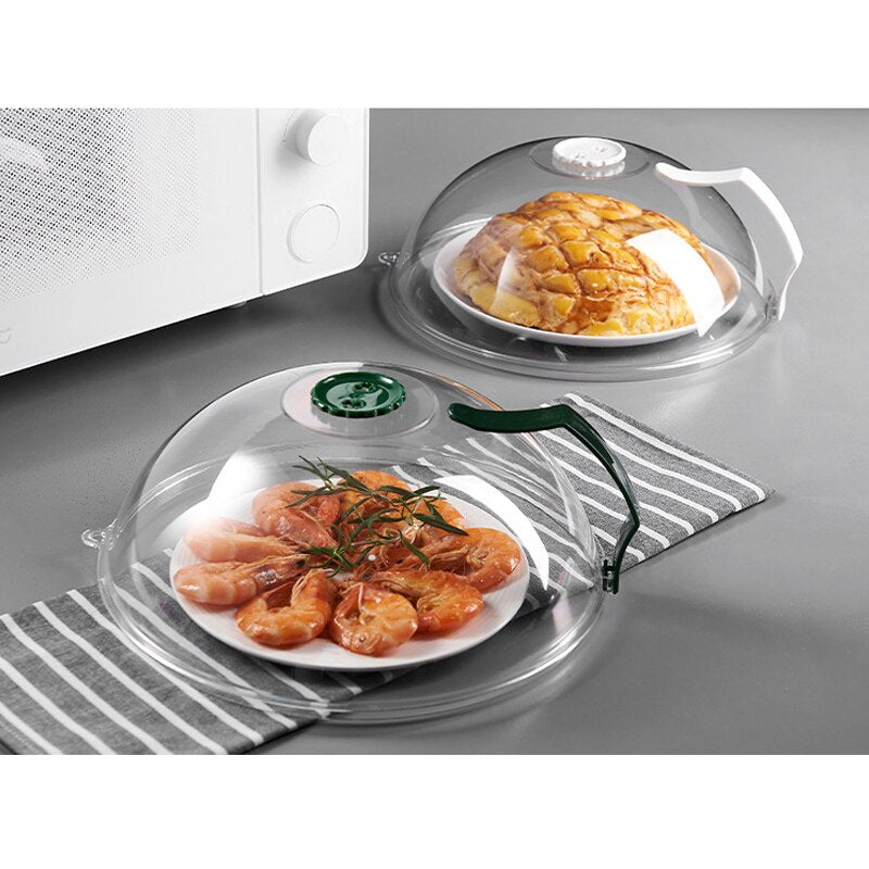 Microwave Splatter Cover  Microwave Cover for Food BPA Free  Microwave Plate Cover Guard Lid with Steam Vents ADW889