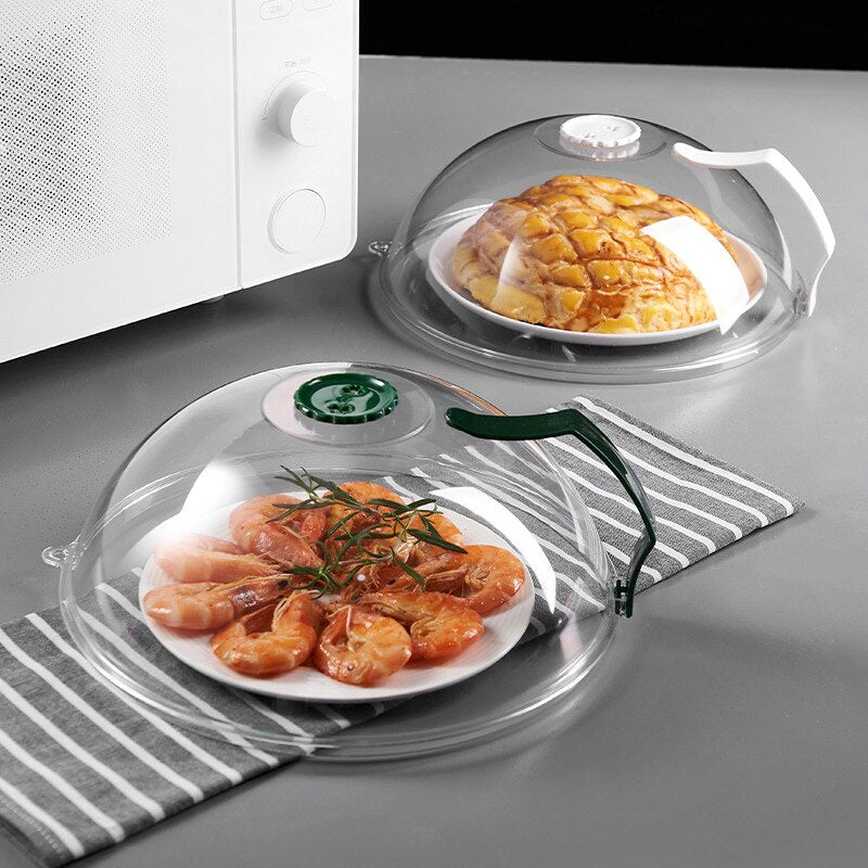 Microwave Splatter Cover  Microwave Cover for Food BPA Free  Microwave Plate Cover Guard Lid with Steam Vents ADW889