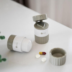 Mini Medicine Crusher Pill Cutter For Tablets 3 In 1 Portable Case Pills Splitter Dispenser Broken Mill Drug Separator