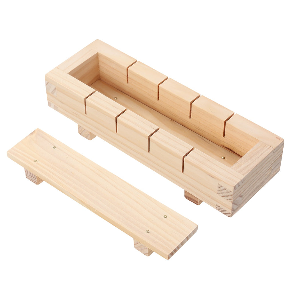 New Wooden Rectangular Sushi Press Mold Box Sushi Making Kit DIY Sushi Rice Roller Molds Sushi Kitchen Making Tools 21x7x5cm