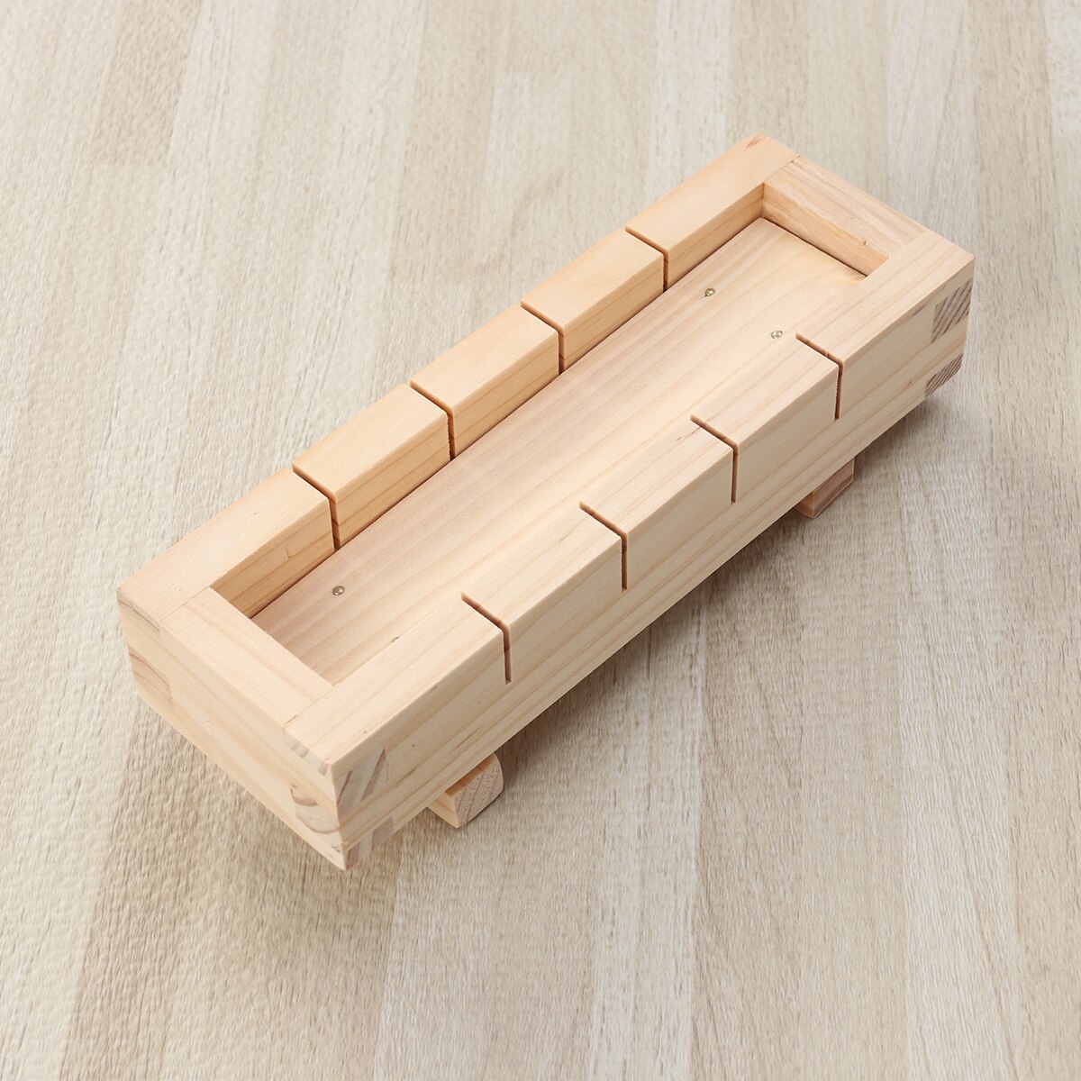 New Wooden Rectangular Sushi Press Mold Box Sushi Making Kit DIY Sushi Rice Roller Molds Sushi Kitchen Making Tools 21x7x5cm