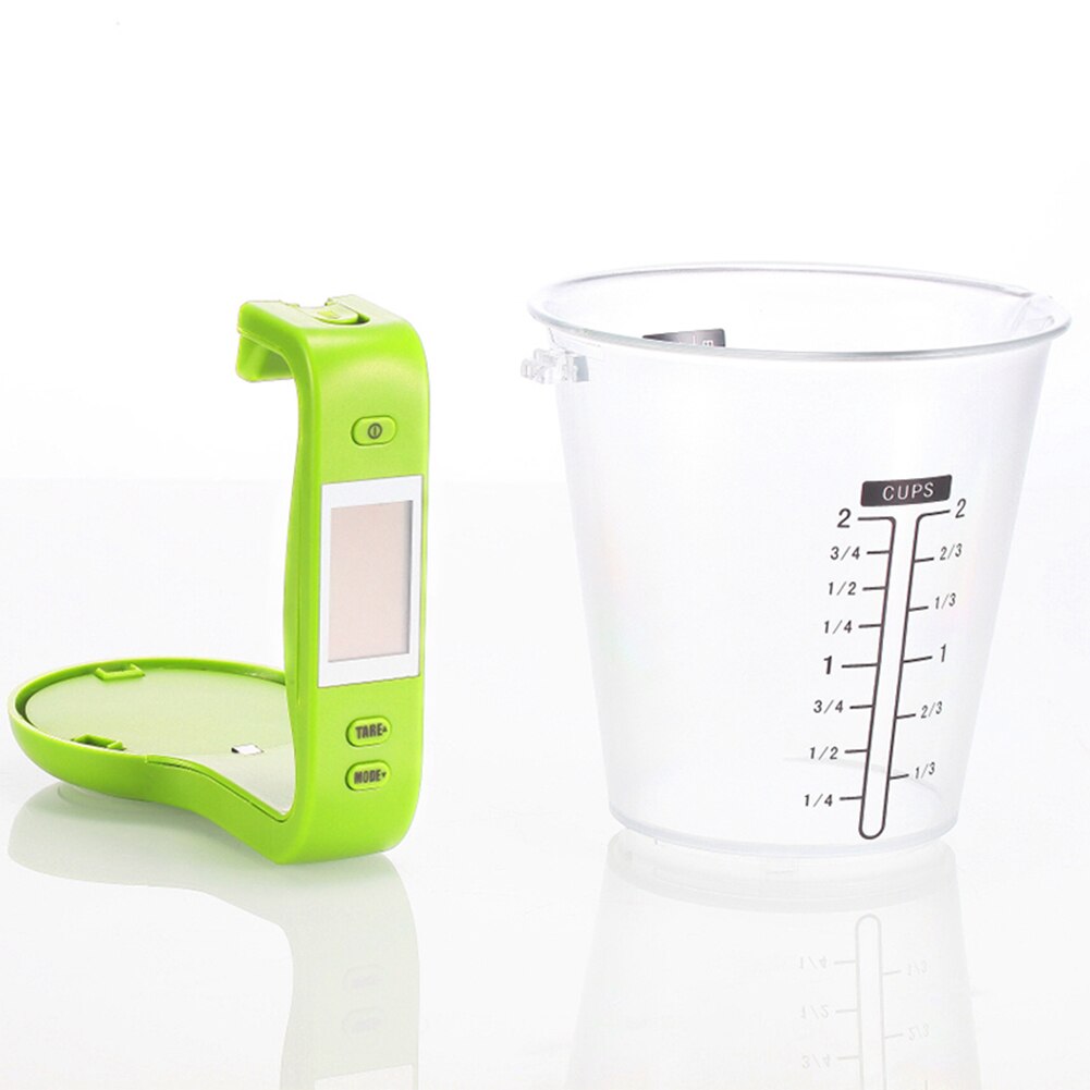 Portable Cup Electronic Measuring Cup Kitchen Scales Digital Beaker Host Weigh Temperature Measurement Cups With LCD Display