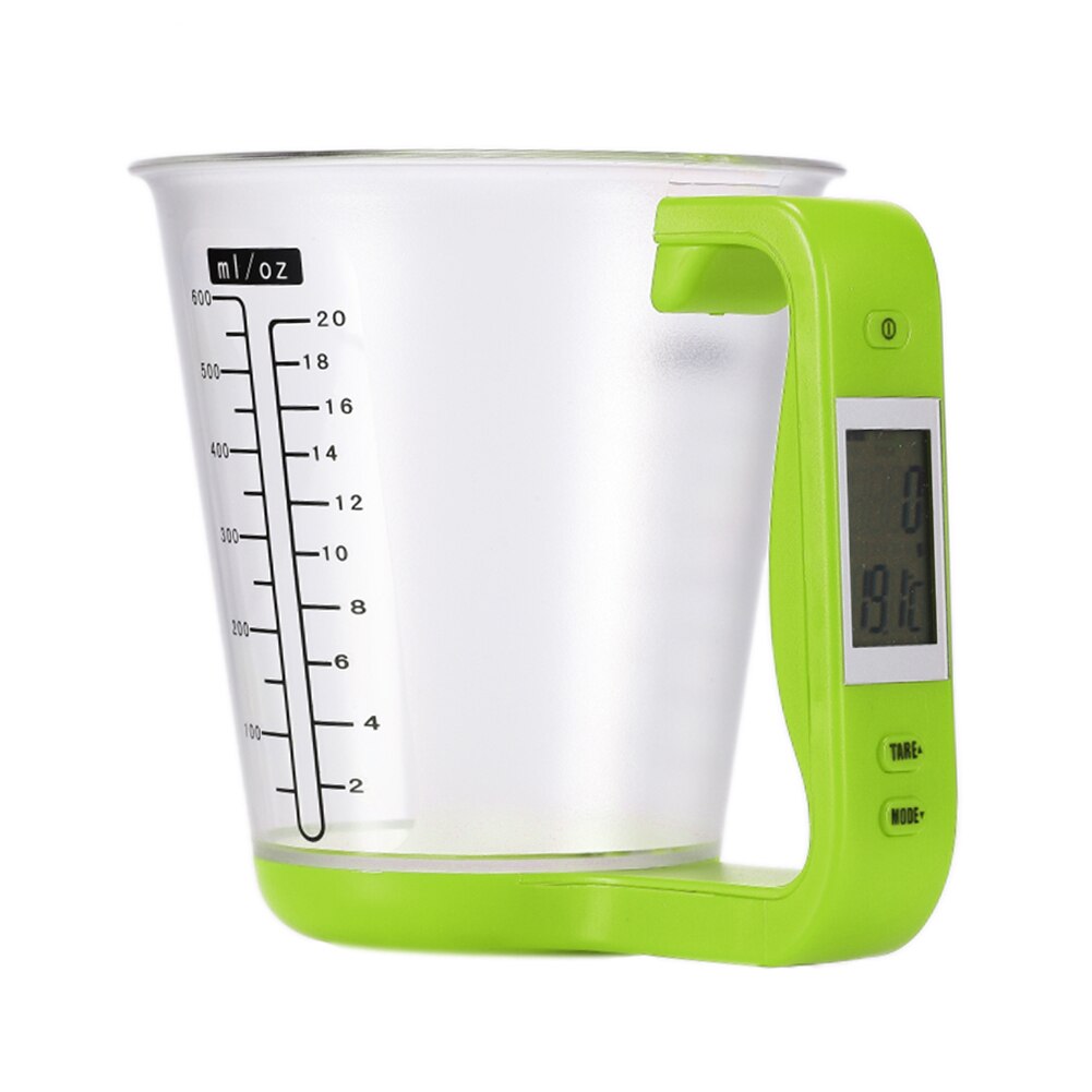 Portable Cup Electronic Measuring Cup Kitchen Scales Digital Beaker Host Weigh Temperature Measurement Cups With LCD Display