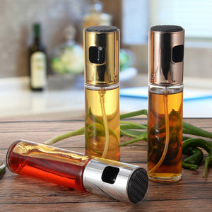 Portable Home 100ml BBQ Baking Olive Oil Spray Bottle Oil Vinegar Spray Bottle Water Pump Gravy Boat Grill BBQ Sprayer BBQ Tool