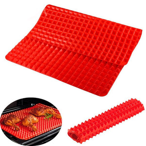 Portable Silicone Baking Mats Pad Pyramid Shape Nonstick BBQ Pan Bakeware Moulds Microwave Oven Baking Tray Sheet Kitchen Tools