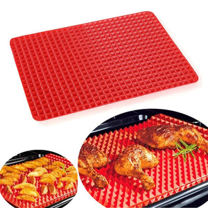 Portable Silicone Baking Mats Pad Pyramid Shape Nonstick BBQ Pan Bakeware Moulds Microwave Oven Baking Tray Sheet Kitchen Tools