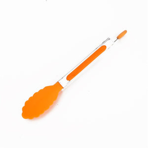 Portable Silicone Food Tong Stainless Steel Kitchen Tongs Silicone Non-slip Cooking Clip Clamp BBQ Salad Tools Grill Accessories