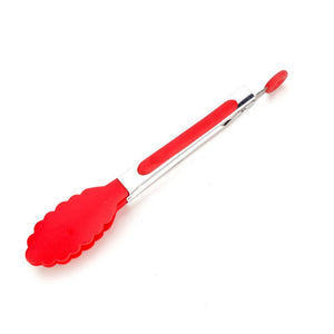 Portable Silicone Food Tong Stainless Steel Kitchen Tongs Silicone Non-slip Cooking Clip Clamp BBQ Salad Tools Grill Accessories