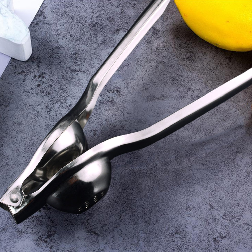 Portable Stainless Steel Lemon Squeezer Kitchen Tools Orange Juicer Fruit Juice Reamers Fast Handle Press Multifunctional Tool